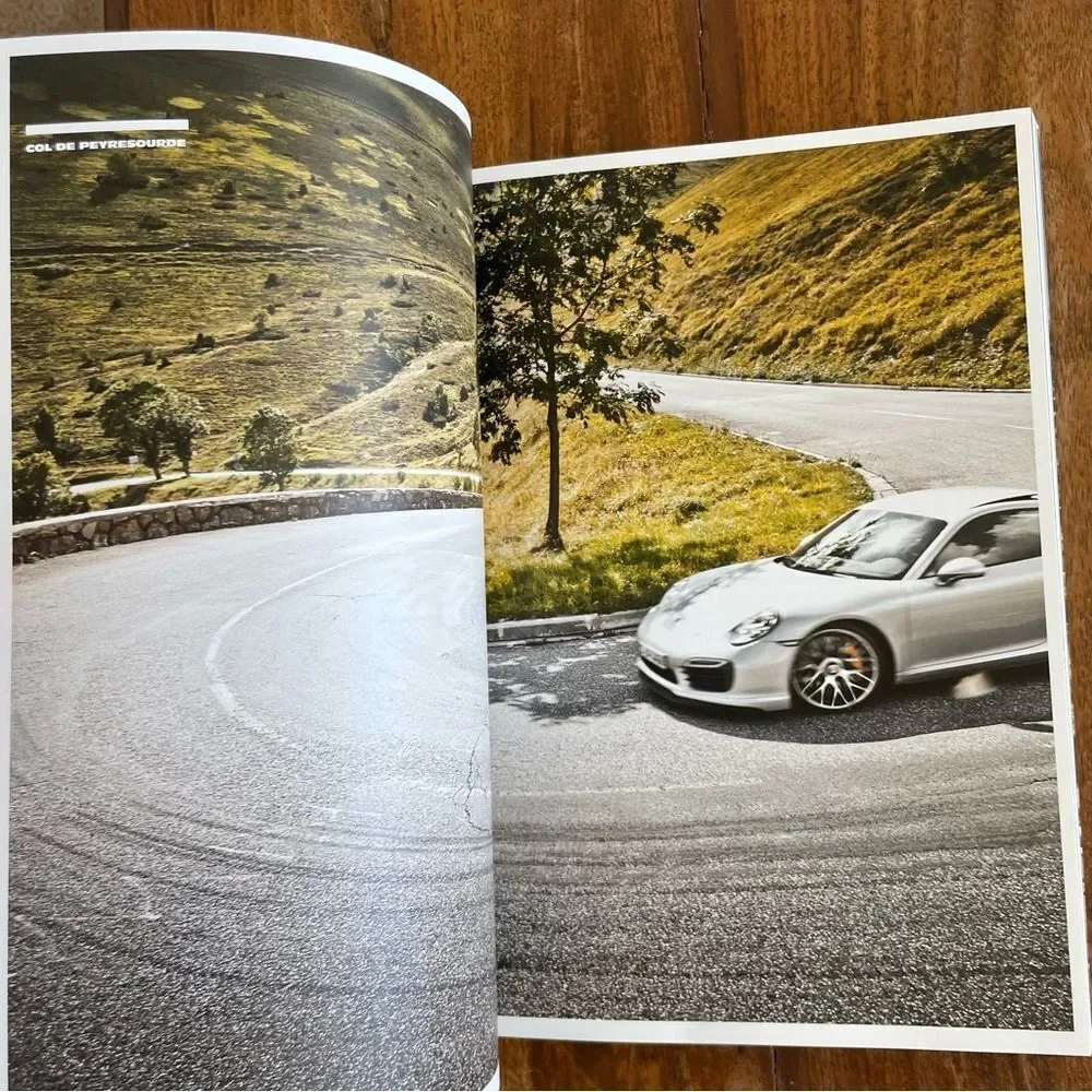 Curves Magazine Soulful Driving - Porsche Edition Pyrenees GERMAN with Poster